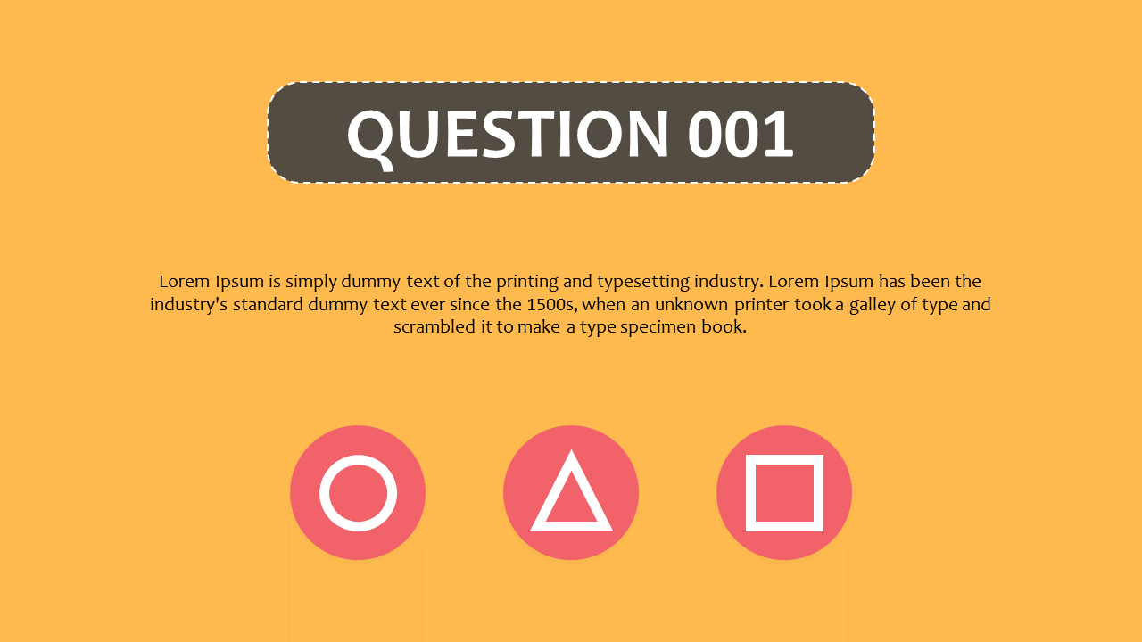Squid Game Question PowerPoint Template & Google Slides